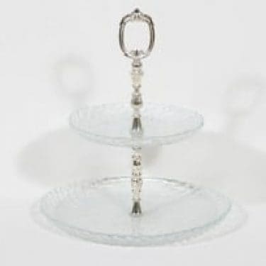 Riihimäen lasi Kehrä kerroskakkuvati, kirkas, suunnittelija Nanny Still,