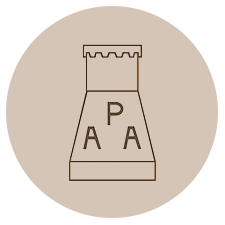 Arabian tehtaan värileima tunnetaan nimellä tornileima: Arabia Porsilnsfabrik Aktiebolag