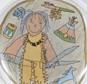 Arabia koristekuvio Intiaanipoika