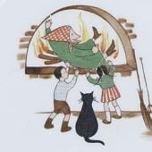 Arabia koristekuvio Hannu ja Kerttu