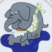 Arabia koristekuvio Elefantti