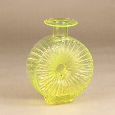 Riihimäen lasi Aurinkopullo koristepullo, ¾, suunnittelija Helena Tynell, ¾, iso