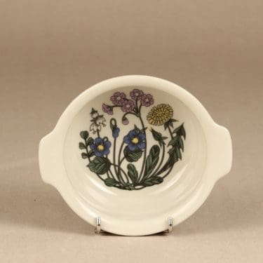 Arabia Flora annoskulho, syvä, suunnittelija Esteri Tomula, syvä, serikuva