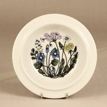 Arabia Flora lautanen, syvä, suunnittelija Esteri Tomula, syvä, serikuva