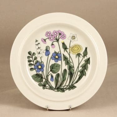 Arabia Flora lautanen, matala, suunnittelija Esteri Tomula, matala, serikuva