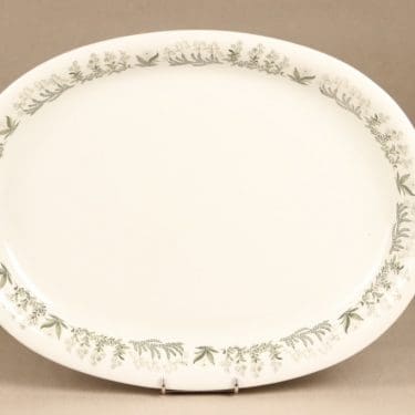 Arabia Polaris platter, big, designer Raija Uosikkinen, silk screening