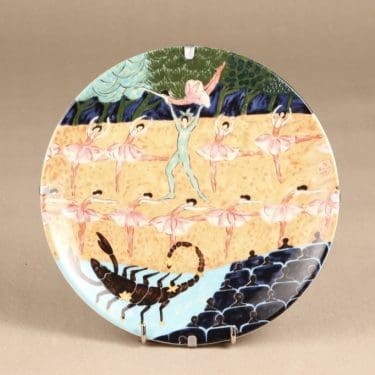 Arabia horoskooppi seinälautanen, Scorpioni, suunnittelija Dorrit von Fieandt, Scorpioni, horoskooppiaihe