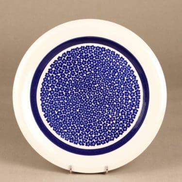 Arabia Faenza lautanen, sininen, suunnittelija Inkeri Seppälä, serikuva