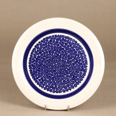 Arabia Faenza lautanen, sininen, suunnittelija Inkeri Seppälä, serikuva