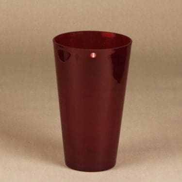 Nuutajärvi Kartio vase, ruby, Kaj Franck