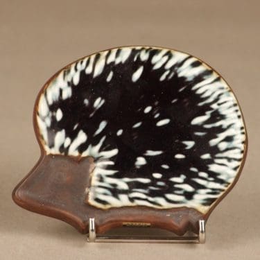 Arabia Siili koristelaatta, pieni, suunnittelija Gunvor Olin-Gronqvist, pieni, käsinmaalattu, signeerattu