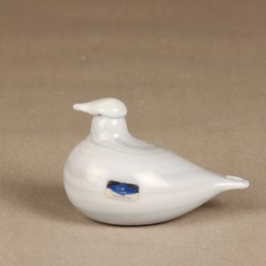 Nuutajärvi koristelintu, Yrityslintu Valiolle, suunnittelija Oiva Toikka, Yrityslintu Valiolle, marmoroitu, signeerattu