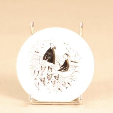 Arabia Harraste koristelautanen, pieni, suunnittelija , pieni, kuparipainokoriste