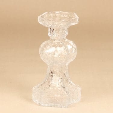 Riihimäen lasi Candida maljakko, kirkas, suunnittelija Nanny Still, retro