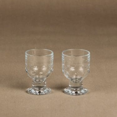 Riihimäen Lasi Kirsi lasi, 10 cl, 2 kpl, suunnittelija Nanny Still, 10 cl