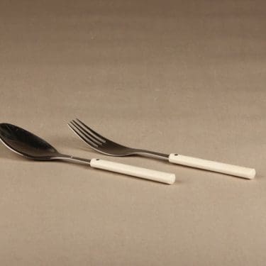 Hackman Hackminna salaattiottimet, valkoinen, suunnittelija Ahti Majuri,