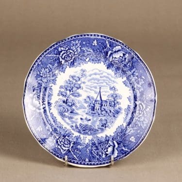 Arabia Maisema lautanen, sininen, suunnittelija , kuparipainokoriste