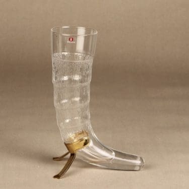 Iittala Harald lasi, 37 cl, suunnittelija Valto Kokko, 37 cl, metallijalka