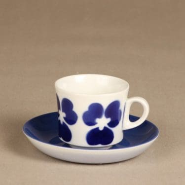 Arabia BR kahvikuppi, sininen, suunnittelija , puhalluskoriste