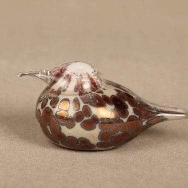 Nuutajärvi koristelintu, Pikku Hippi, suunnittelija Oiva Toikka, Pikku Hippi, signeerattu, Small Goldcrest