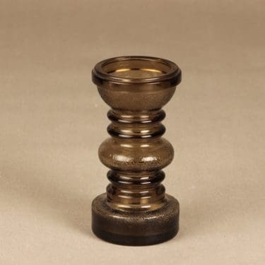 Riihimäen lasi Carmen kääntömaljakko, harmaa, suunnittelija Tamara Aladin,