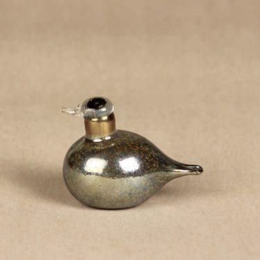 Nuutajärvi koristelintu, Hippiäinen, suunnittelija Oiva Toikka, Hippiäinen, lysteri, Golden Crested Kinglet