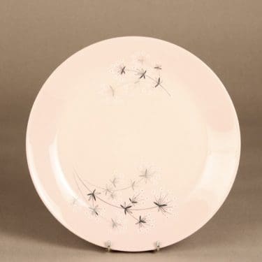 Arabia Lumikukka tarjoilulautanen, rosa, suunnittelija Raija Uosikkinen, serikuva