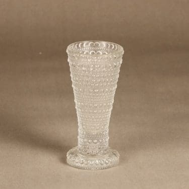 Nuutajärvi Kastehelmi kääntömaljakko, kirkas, suunnittelija Oiva Toikka,