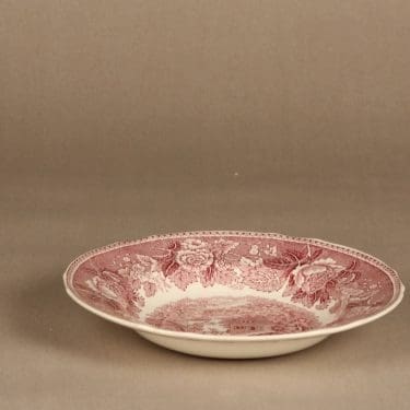 Arabia Maisema lautanen, syvä, suunnittelija , syvä, kuparipainokoriste