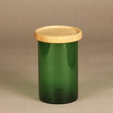 Nuutajärvi Purtilo purkki, puukansi, suunnittelija Kaj Franck, puukansi