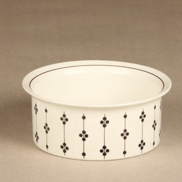 Arabia Kartano kulho, mustavalkoinen, suunnittelija Esteri Tomula,