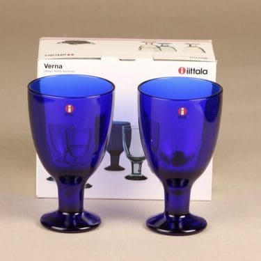 Iittala Verna lasit, 22 cl, 2 kpl, suunnittelija Kerttu Nurminen, 22 cl