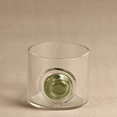 Riihimäen lasi Tippa lasi, kirkas, suunnittelija Helena Tynell,