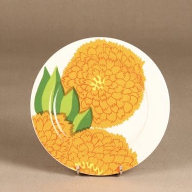 Iittala Primavera lautanen, oranssi, suunnittelija Maija Isola, serikuva
