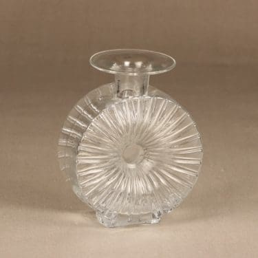 Riihimäen lasi Aurinkopullo koristepullo, 2/4, suunnittelija Helena Tynell, 2/4