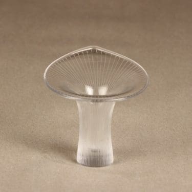 Iittala Kantarelli taidelasi, viivahiottu, suunnittelija Tapio Wirkkala, viivahiottu, signeerattu