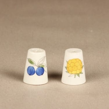 Arabia Marja sirottimet, käsinmaalatut, 2 kpl, suunnittelija Esteri Tomula, käsinmaalatut