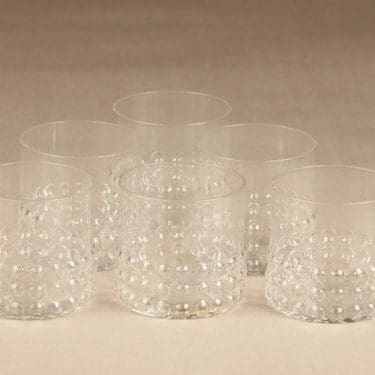 Riihimäen Lasi Grappo lasit, 15 cl, 6 kpl, suunnittelija Nanny Still, 15 cl