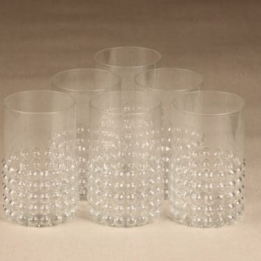 Riihimäen lasi Grappo lasit, 40 cl, 6 kpl, suunnittelija Nanny Still, 40 cl