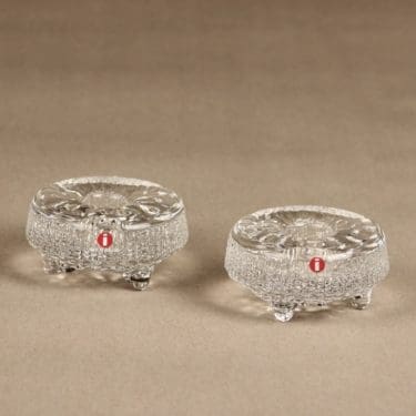 Iittala Ultima Thule kynttilänjalat, kirkas, 2 kpl, suunnittelija Tapio Wirkkala,