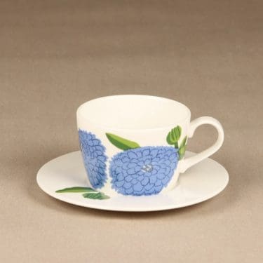 Iittala Primavera kahvikuppi, sininen, suunnittelija Maija Isola, serikuva