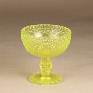 Riihimäen lasi Grapponia malja, jalallinen, suunnittelija Nanny Still, jalallinen