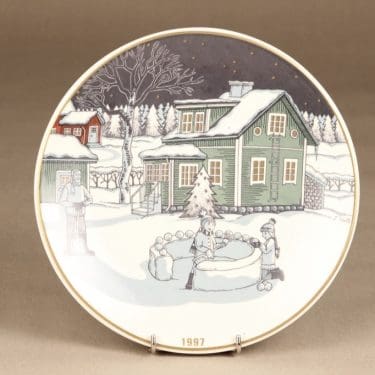 Arabia Joululautanen vuosilautanen, 1995, suunnittelija Tove Slotte, 1995, serikuva