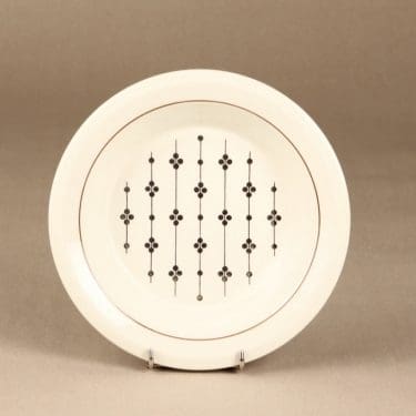 Arabia Kartano lautanen, syvä, suunnittelija Esteri Tomula, syvä, painettu ja maalattu