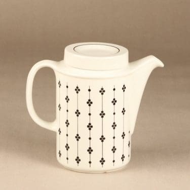 Arabia Kartano kahvikaadin, 1 l, suunnittelija Esteri Tomula, 1 l, painettu ja maalattu