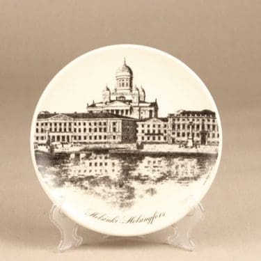 Arabia Helsinki-lautanen koristelautanen, suunnittelija Veikko Roininen, serikuva