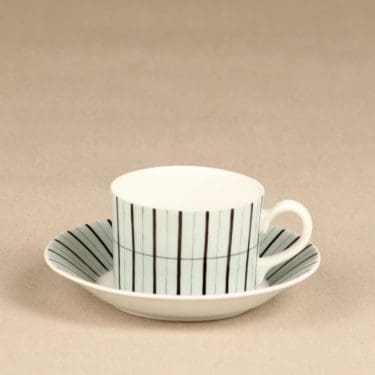 Arabia TM kahvikuppi, suunnittelija Esteri Tomula, käsinmaalattu