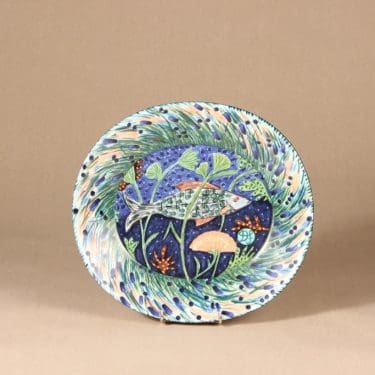 Arabia Pro Arte Hubertus lautanen, suunnittelija Dorrit von Fieandt, serikuva, käsinmaalattu