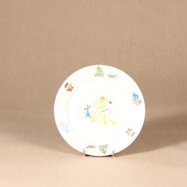 Arabia Muumi lautanen, matala, suunnittelija Tove Jansson, matala, serikuva
