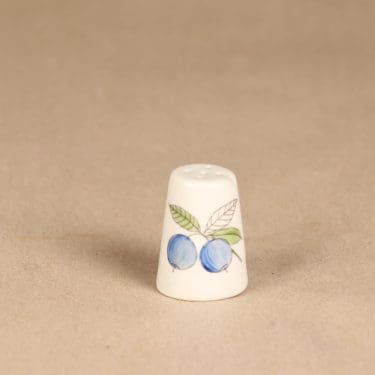 Arabia marja shaker, hand-painted, designer Esteri Tomula, blueberry